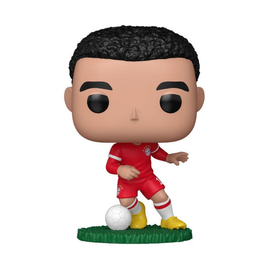 Figura Funko POP! de Jamal Musiala con uniforme del FC Bayern Munich y balón
