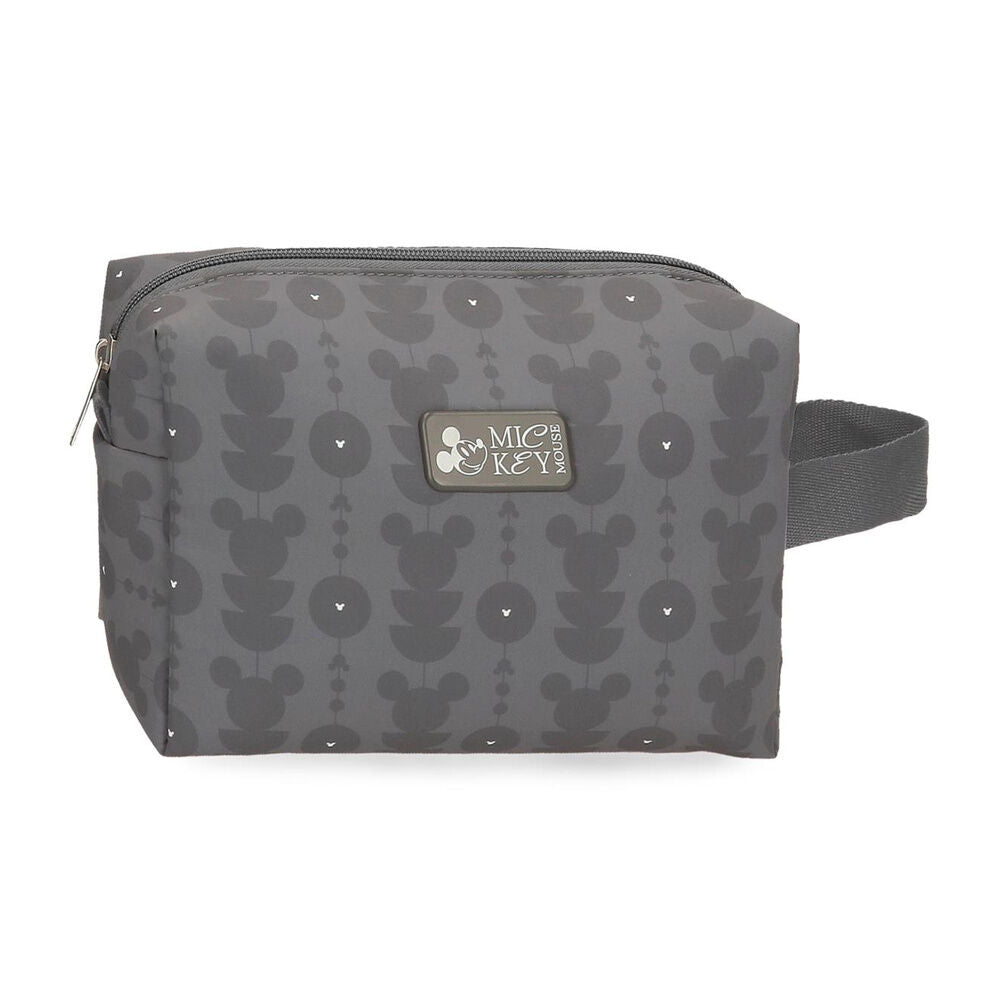 Neceser adaptable gris Zenia con estampado de Mickey Disney