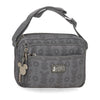 Bolso bandolera gris Zenia con estampado de Mickey Mouse