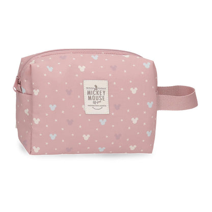 Neceser rosa Luma de Mickey Disney con estampado de estrellas