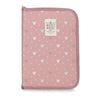 Portadocumentos rosa Luma con estampado de Mickey Mouse y estrellas