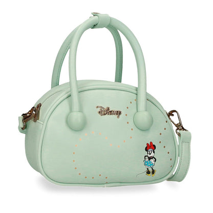 Bolso Luxe Minnie Disney verde menta con asas y correa lateral