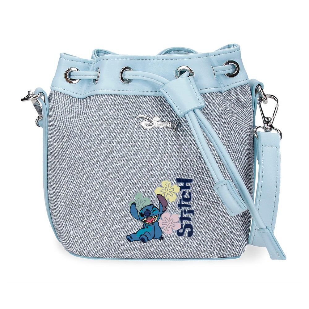 Bolso saco Stitch Disney en PU efecto denim