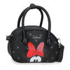 Bolso Bowlogue negro de Minnie Disney con lazo rojo