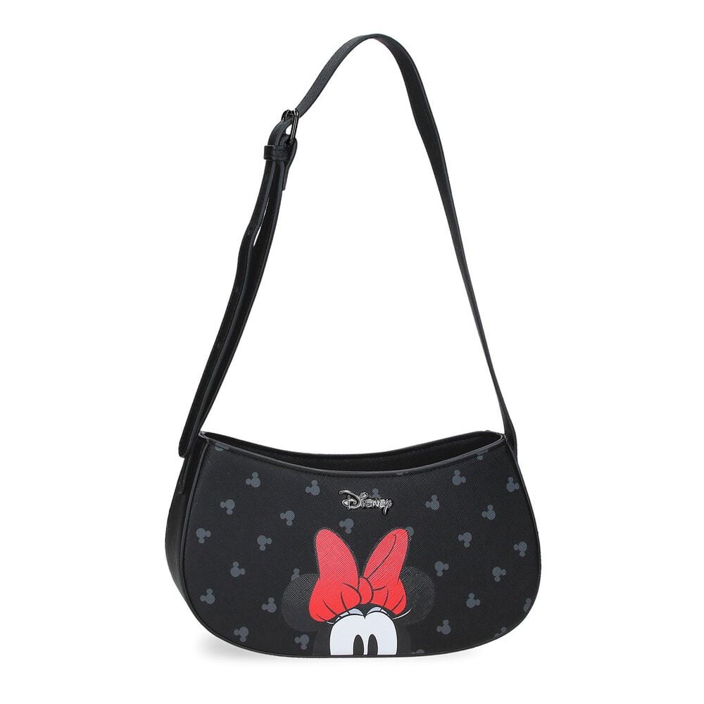 Bolso negro Bowlogue de Minnie Disney con lazo rojo