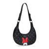 Bandolera negra Bowlogue de Minnie Disney con lazo rojo