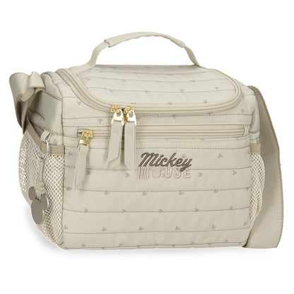 Bolsa portameriendas beige Duna con diseño de Mickey Disney