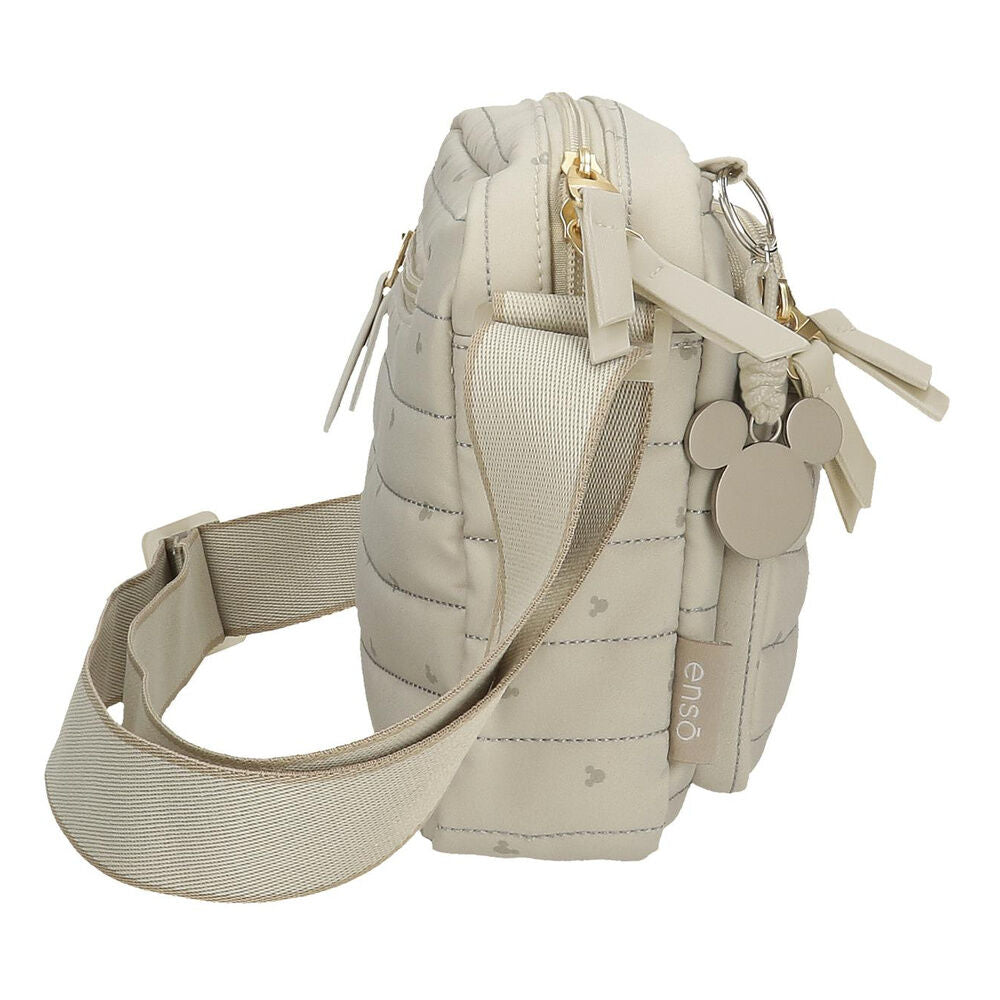 Bolso bandolera beige Duna de Mickey Disney con varios bolsillos - 2