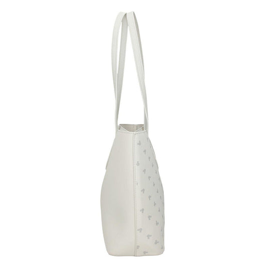 Bolso tote blanco de Minnie Disney con lazo rojo y estampado de Mickey - 2