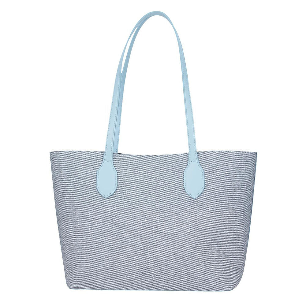 Bolso tote azul claro de Stitch Disney con acabado efecto denim - 2