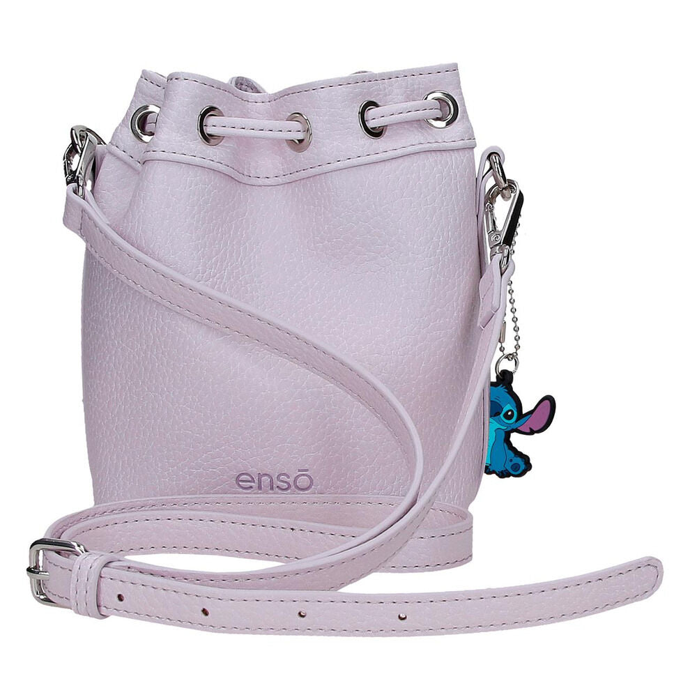 Bolso saco lila de Stitch Disney con bandolera - 3