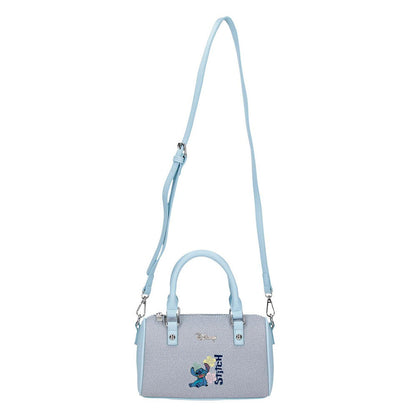 Bolso bowling azul claro de Stitch Disney con acabado efecto denim - 6