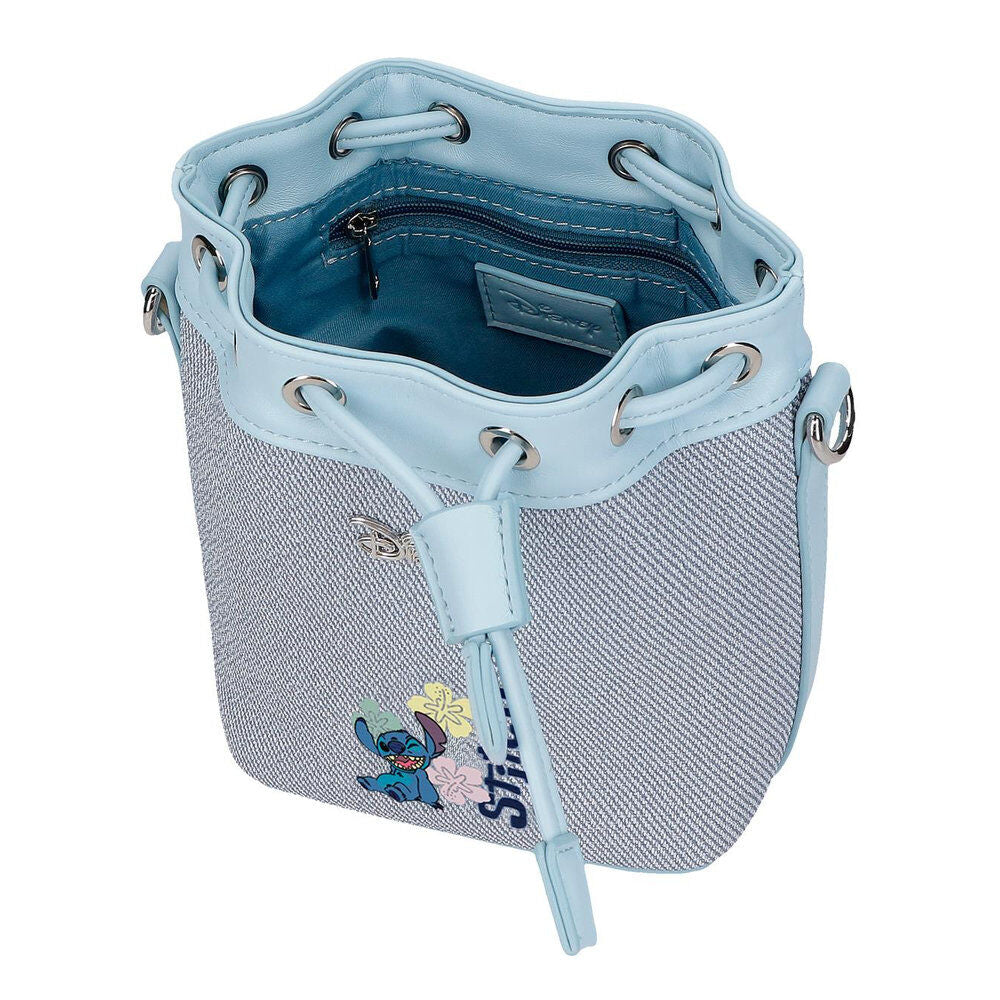 Bolso saco Stitch Disney en PU efecto denim - 4