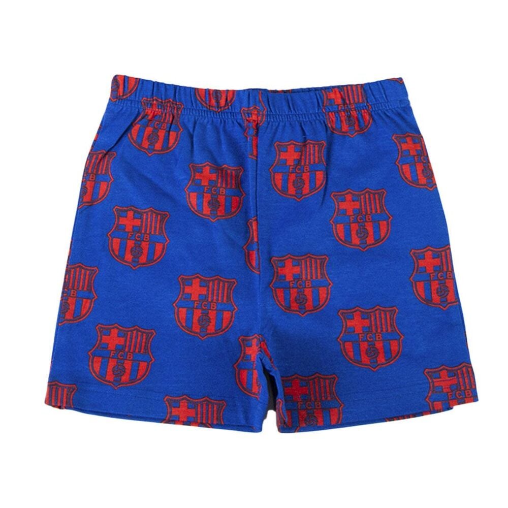 Pijama corto infantil del FC Barcelona azul y granate - 4