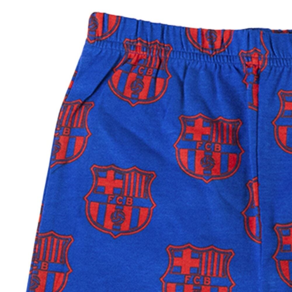 Pijama corto infantil del FC Barcelona azul y granate - 5