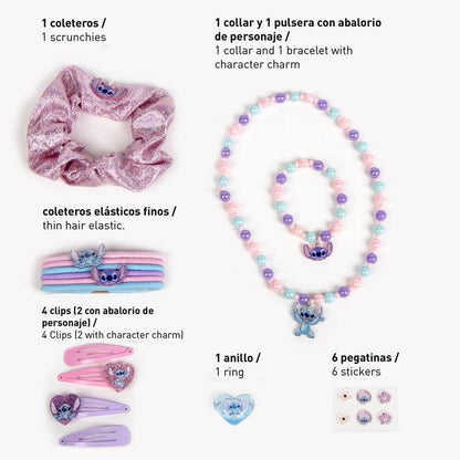 Set de accesorios para el cabello Stitch Disney de 15 piezas - 3