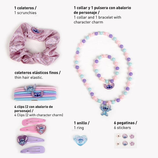 Set de accesorios para el cabello Stitch Disney de 15 piezas - 3