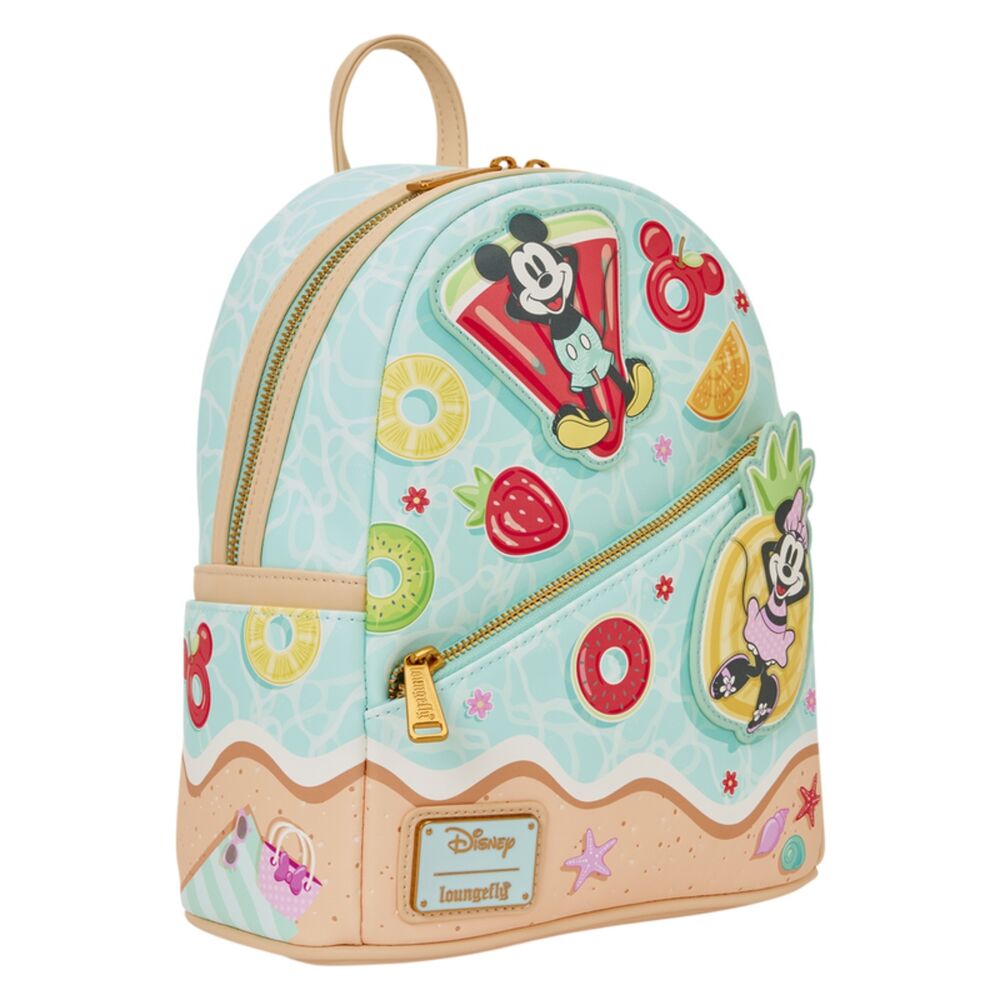 Mochila Loungefly Disney Beach Fun con Mickey y Minnie - 4