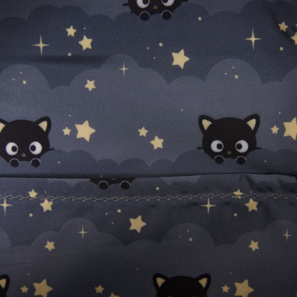Mochila negra Chococat Stars de Sanrio Loungefly con estrellas doradas - 4
