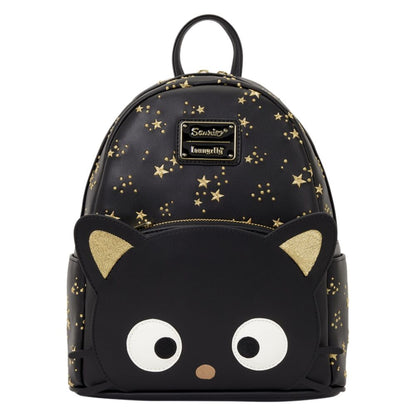 Mochila negra Chococat Stars de Sanrio Loungefly con estrellas doradas