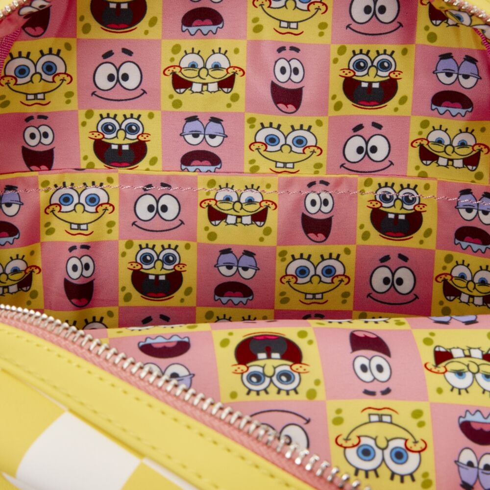 Mochila Loungefly de SpongeBob y Patrick Star a cuadros rosas y amarillos - 4