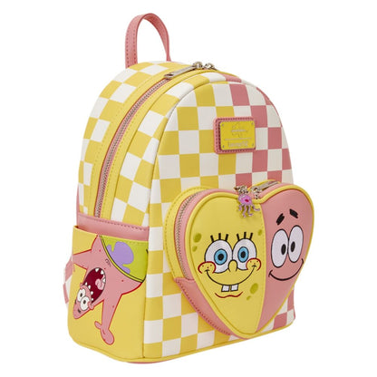 Mochila Loungefly de SpongeBob y Patrick Star a cuadros rosas y amarillos - 5