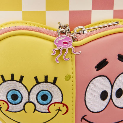 Mochila Loungefly de SpongeBob y Patrick Star a cuadros rosas y amarillos - 6