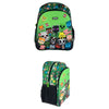 Mochila escolar verde Characters Minecraft con personajes pixelados