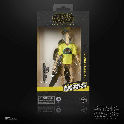 Figura B1 Battle Droid de Star Wars The Black Series en caja May the 4th