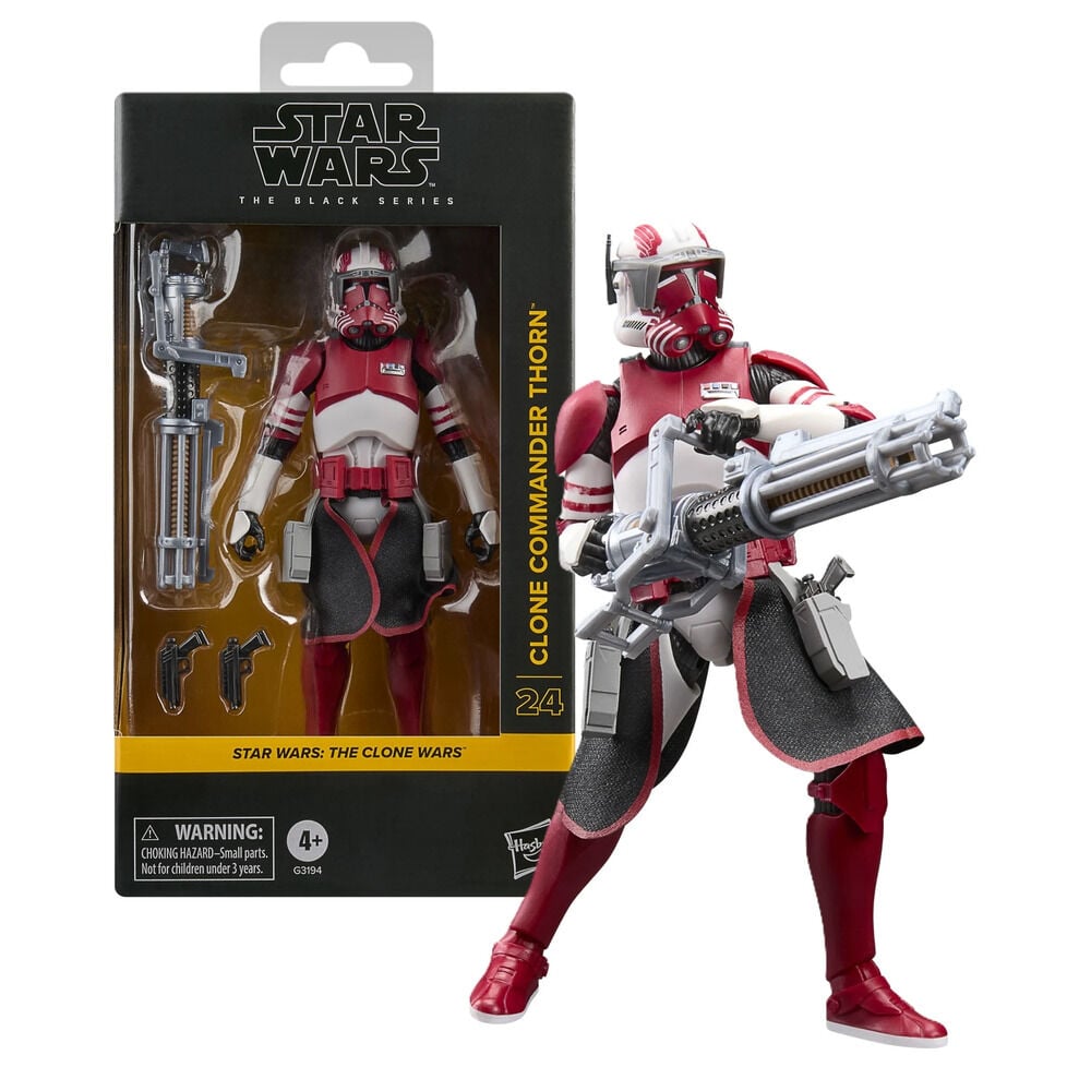 Figura Clone Commander Thorn de Star Wars The Black Series con accesorios