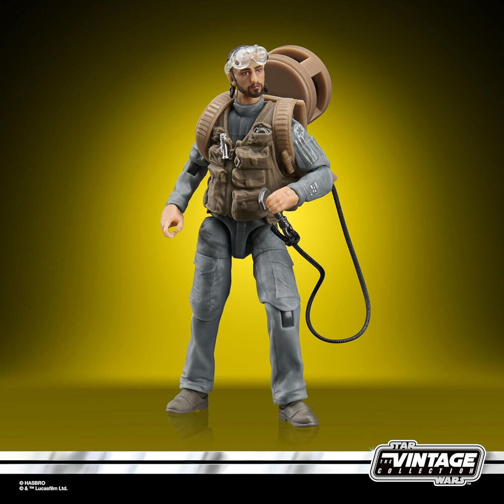 Figura Rook de Rogue One Star Wars de 10 cm con uniforme gris y cuerda - 2