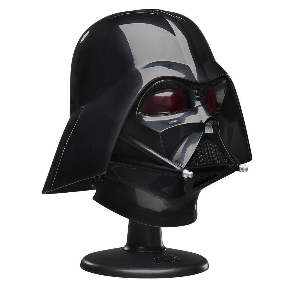 Mini casco negro de Darth Vader Star Wars The Black Series sobre base - 2