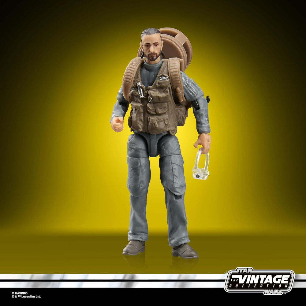 Figura Rook de Rogue One Star Wars de 10 cm con uniforme gris y cuerda - 3