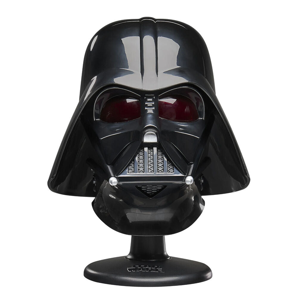 Mini casco negro de Darth Vader Star Wars The Black Series sobre base - 3