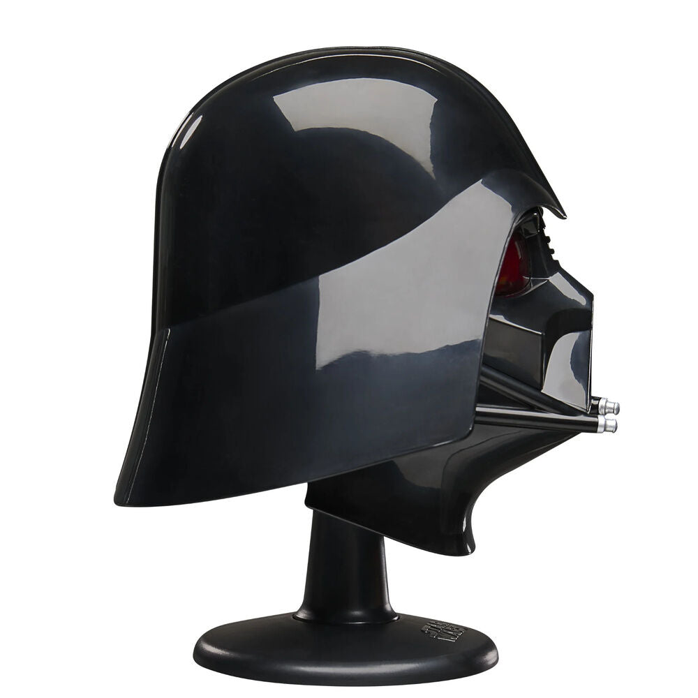 Mini casco negro de Darth Vader Star Wars The Black Series sobre base - 4