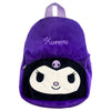 Mochila de peluche morada de Kuromi Hello Kitty