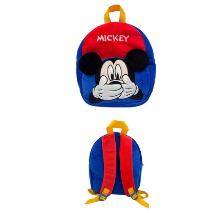 Mochila de peluche azul y roja de Mickey Disney - 2