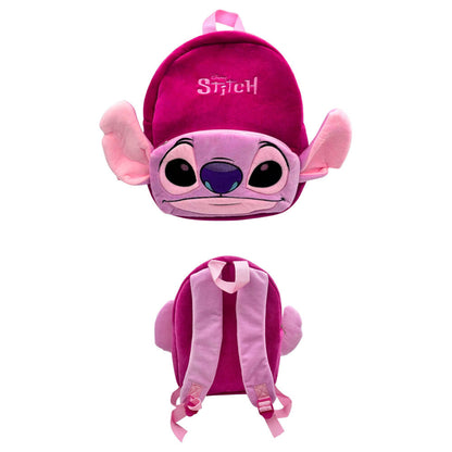 Mochila de peluche Stitch Disney fucsia de 30 cm - 2