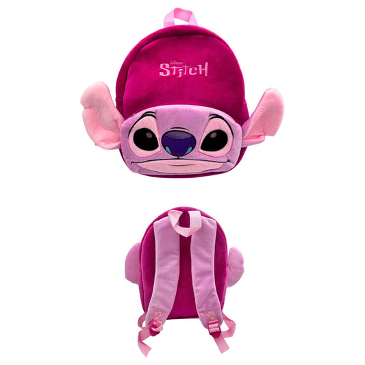 Mochila de peluche Stitch Disney fucsia de 30 cm - 2