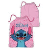 Saco rosa de Stitch Disney con cierre de cordones