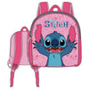 Mochila rosa Disney Stitch de 25 cm con tirantes