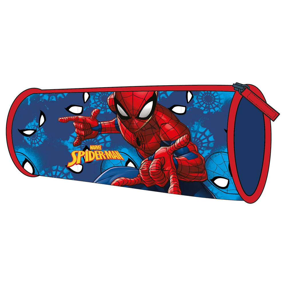Portatodo azul de Marvel Spider-Man con diseño del superhéroe