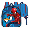 Mochila escolar de Spider-Man Marvel azul y roja