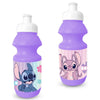 Botella morada Disney Stitch de 600 ml con tapón blanco