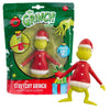 Muñeco elástico de El Grinch con traje navideño rojo