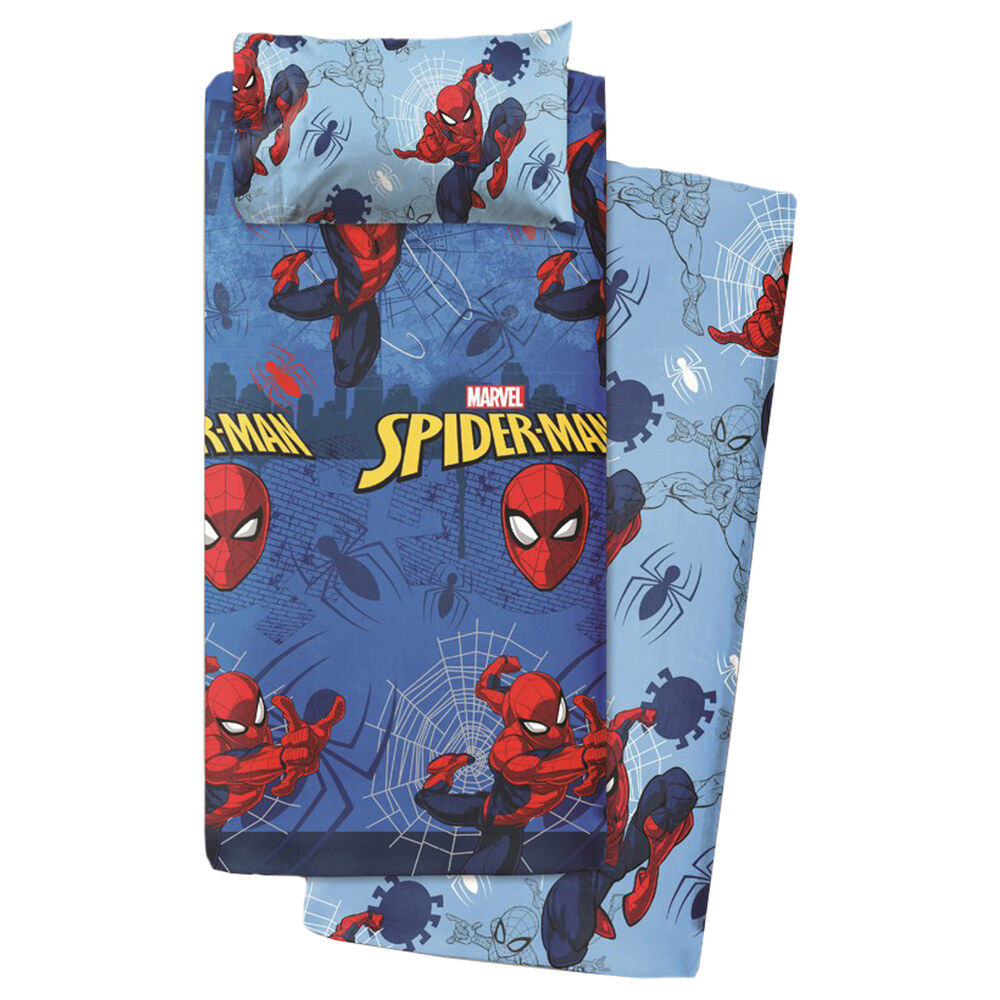 Juego de sábanas Marvel Spider-Man de algodón para cama de 105 cm