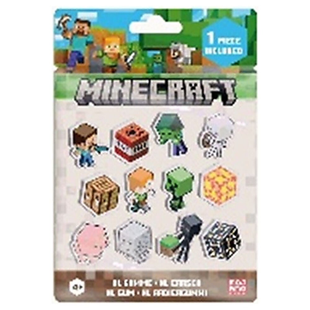 Goma de borrar XL Minecraft con diseño pixelado