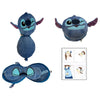 Cojín de viaje Stitch Disney con antifaz azul