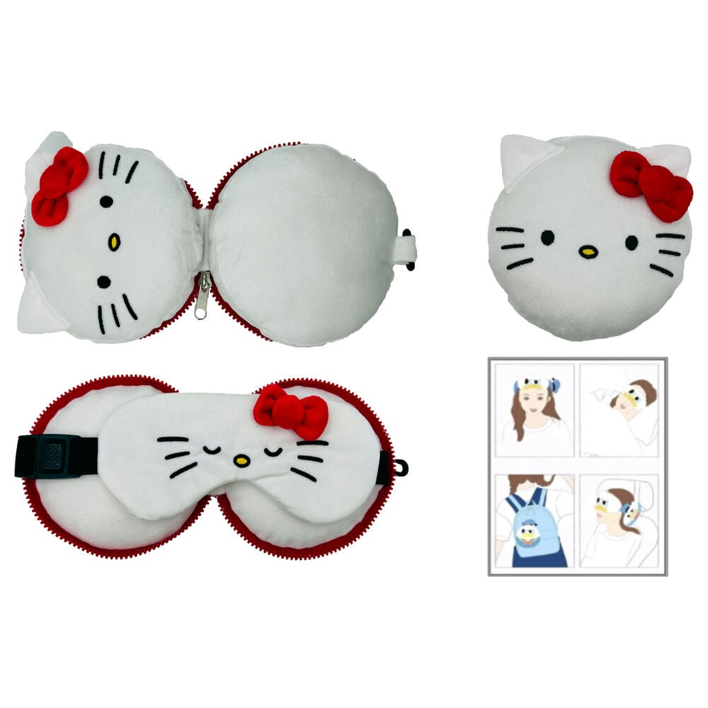Cojín de viaje con antifaz de Hello Kitty SANRIO