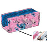 Portatodo XXL rosa y azul de Stitch y Angel Disney